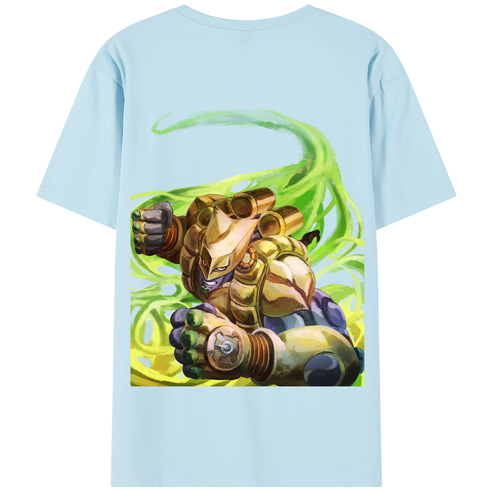（画像用） ジョジョの奇妙な冒険 ディオ?ブランドー JoJo's Bizarre Adventure Dio Brando 綿100％半袖Tシャツ（背面プリント）